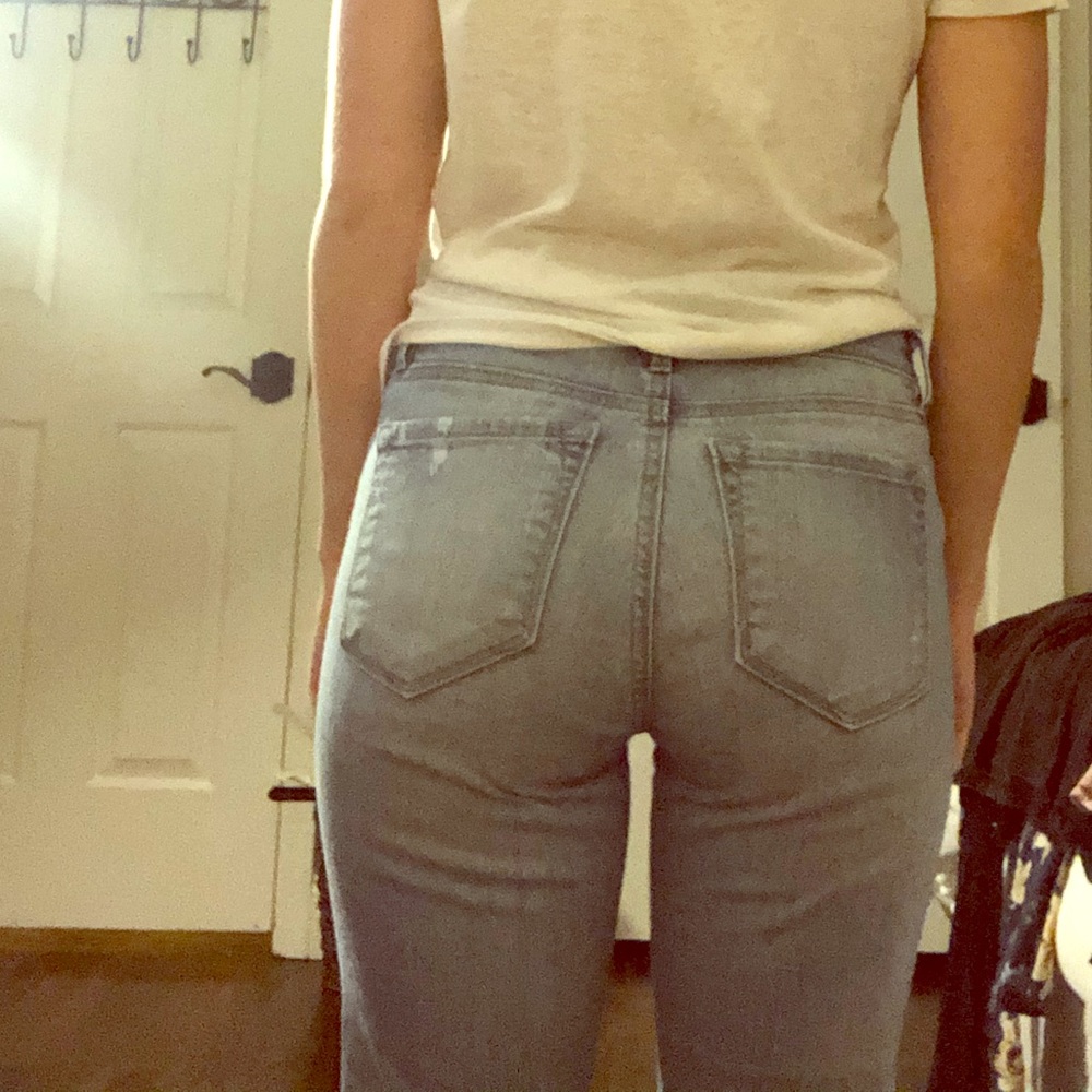 Loft light wash skinny jeans